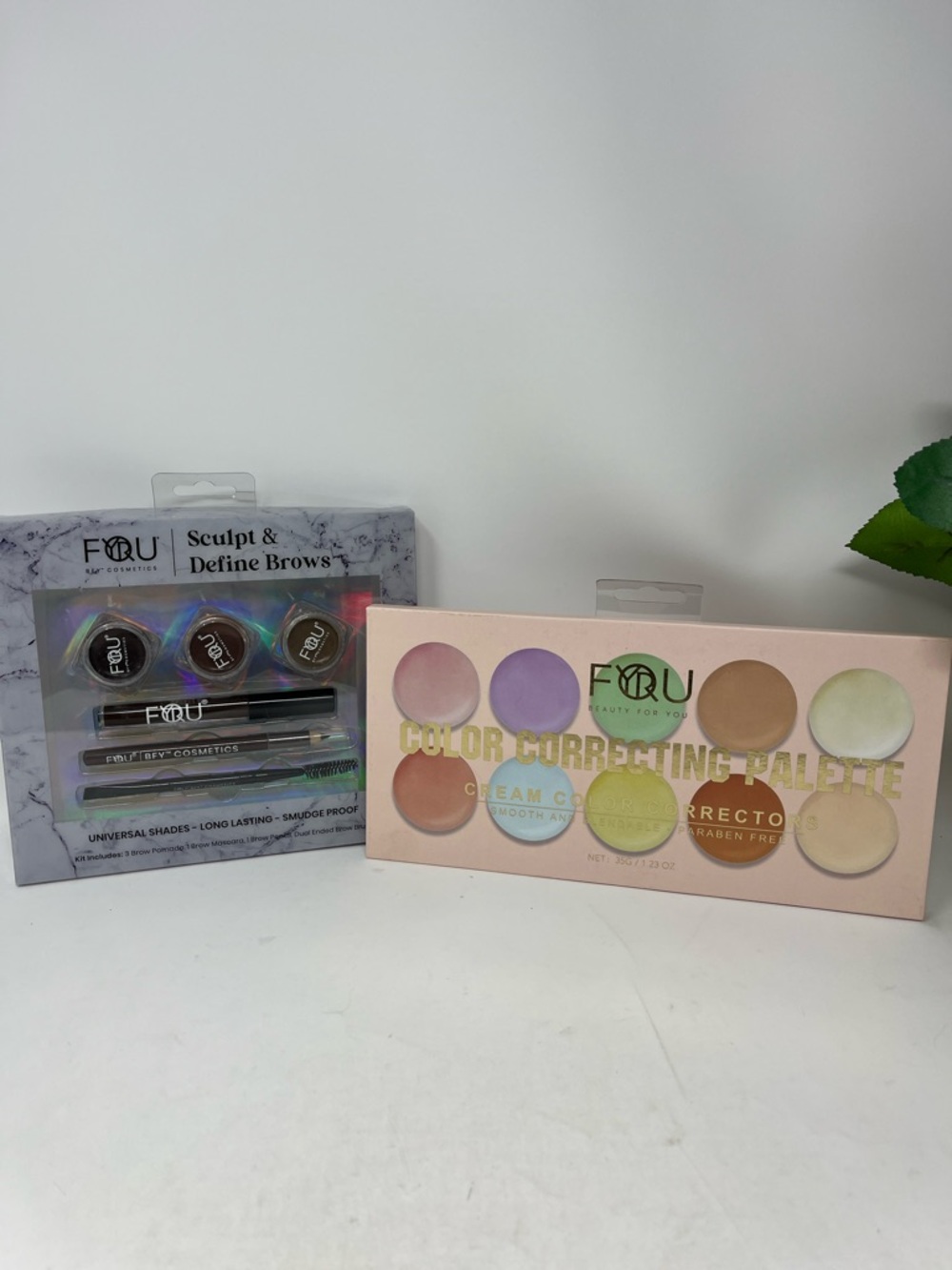 BFY COSMETICS BUNDLE OF 2 BROW KIT AND COLOR CORRECTING PALETTE ALL NEW